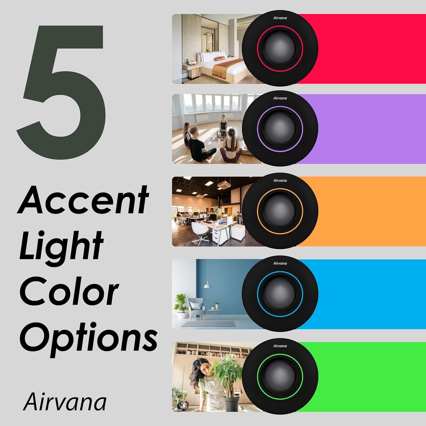 Capri Series Tabletop Air Purifier, Black