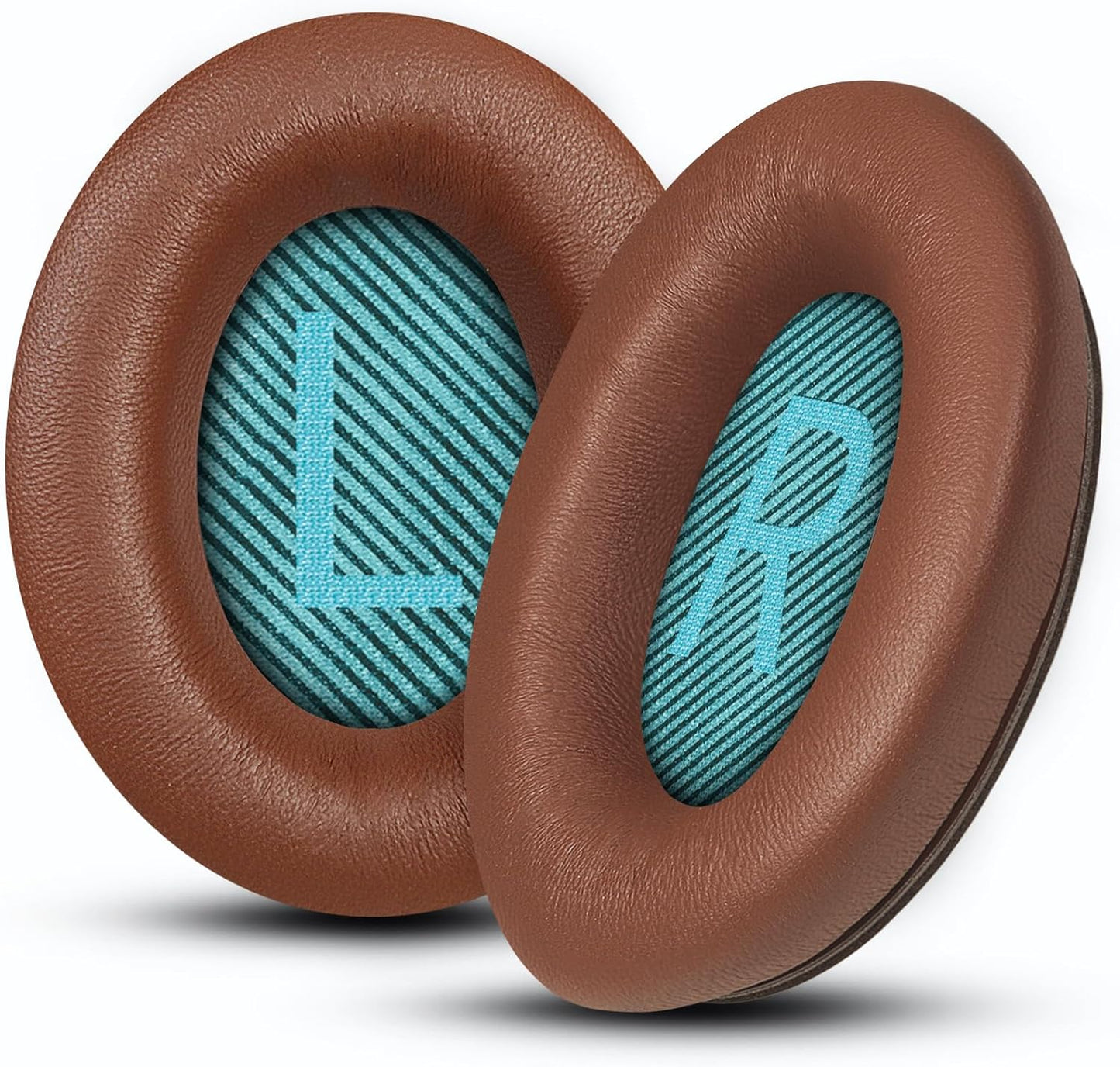 Headphones Replacement Ear Pads, Sheepskin Ear Cushions for Bose AE2/QuietComfort 15/QC25 Improved Durability, Ear Pads Cushions with High-Density Foam, Thickness and Sound Isolation - Brown