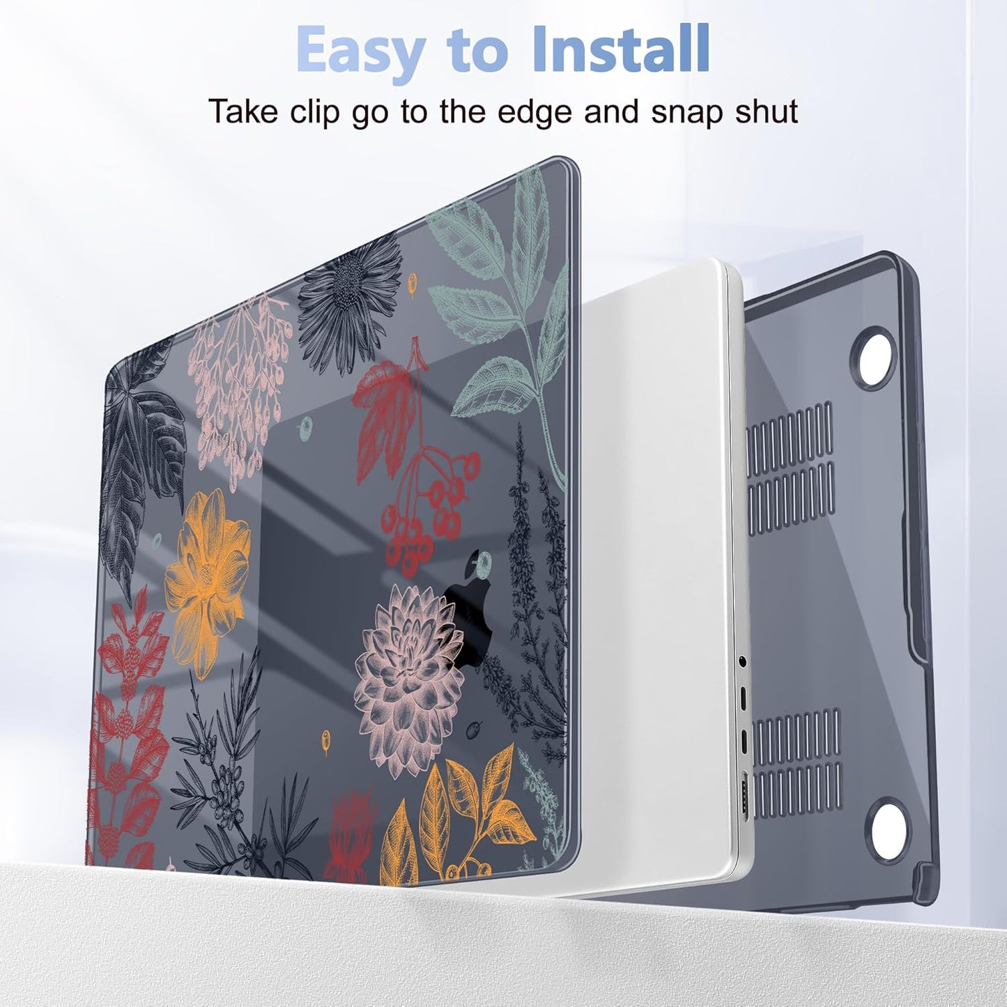 for MacBook Pro 16 inch Case 2021 2022 2023 2024 Release A3186 A3403 M4 A2991 M3 A2780 M2 A2485 M1 Pro/Max, Hard Shell Case with Screen Protector & Keyboard Cover, Autumn Leaves