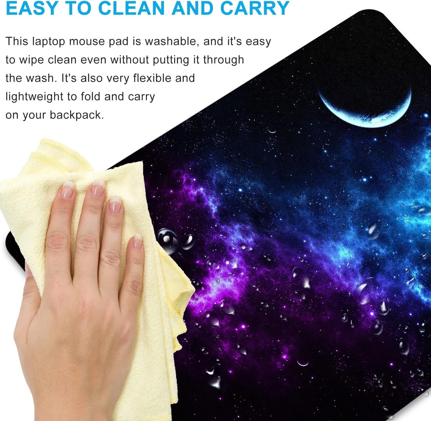Galaxy Mouse pad Non-Slip Rubber Mouse pad for Laptop Computer Personalized Office Decoration Accessories 9.5 x 7.9 inch