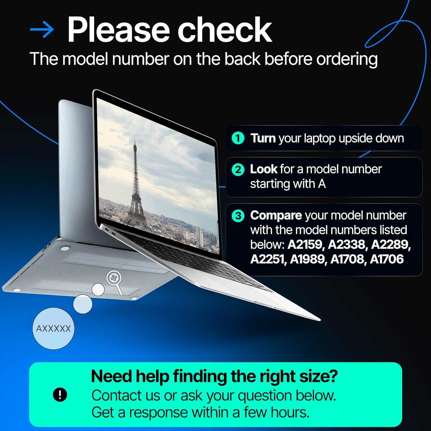 Magnetic Privacy Screen Compatible with MacBook Air 13" 2016, 2017, 2018, 2019, 2020, 2021, 2022, 2023, M1, M2 Anti-Blue Light Laptop Screen Protector Filter Blue Light Blocking Filter