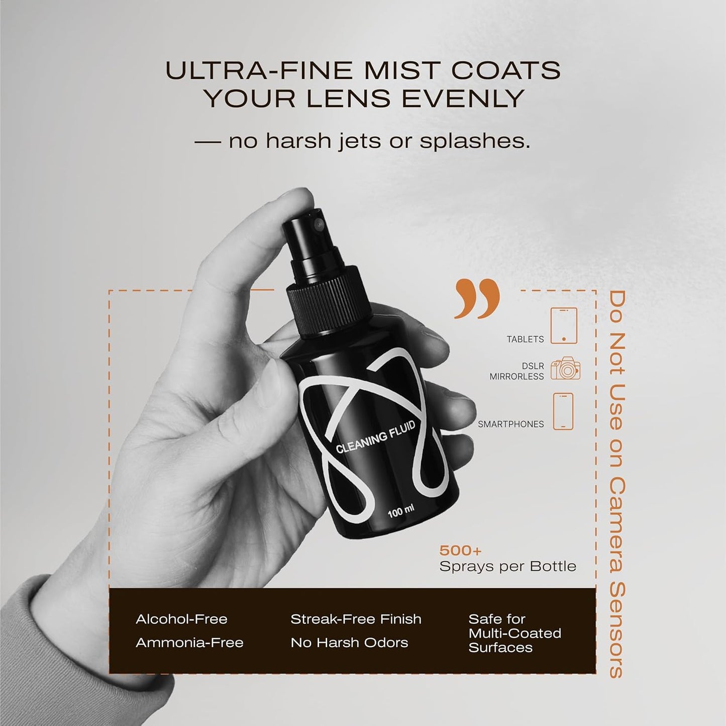 Camera Lens Cleaning Kit for DSLR and Sensitive Electronics, 9-in-1 Lens Cleaner Spray, Camera Pen, Blower, Wipes, Sensor Cleaner, Photographer Gifts & Accessories