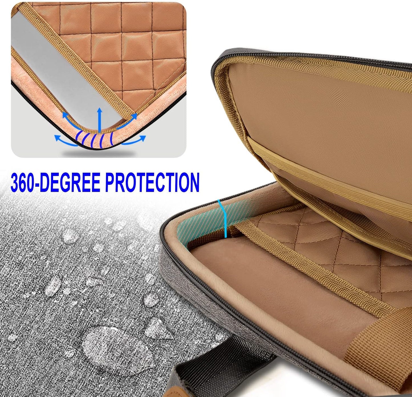 ZINZ Slim Expandable 13 13.3 13.6 14 Laptop Case Sleeve Compatible with MacBook Air/Pro 13-14 M1 M2 M3 2021-2023 Pro/Max,13.5 Surface Laptop 4/3,D01G01