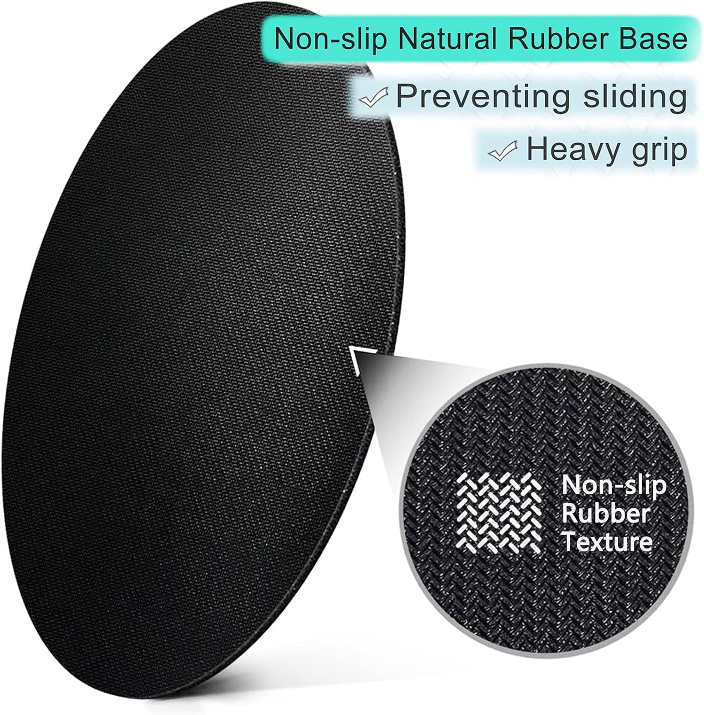 ITNRSIIET Round Mouse Pad with Stitched Edge Premium-Textured Waterproof Non-Slip Rubber Base Desktop Protection Mat Diameter 8.7 inches, Annual Ring Marbling