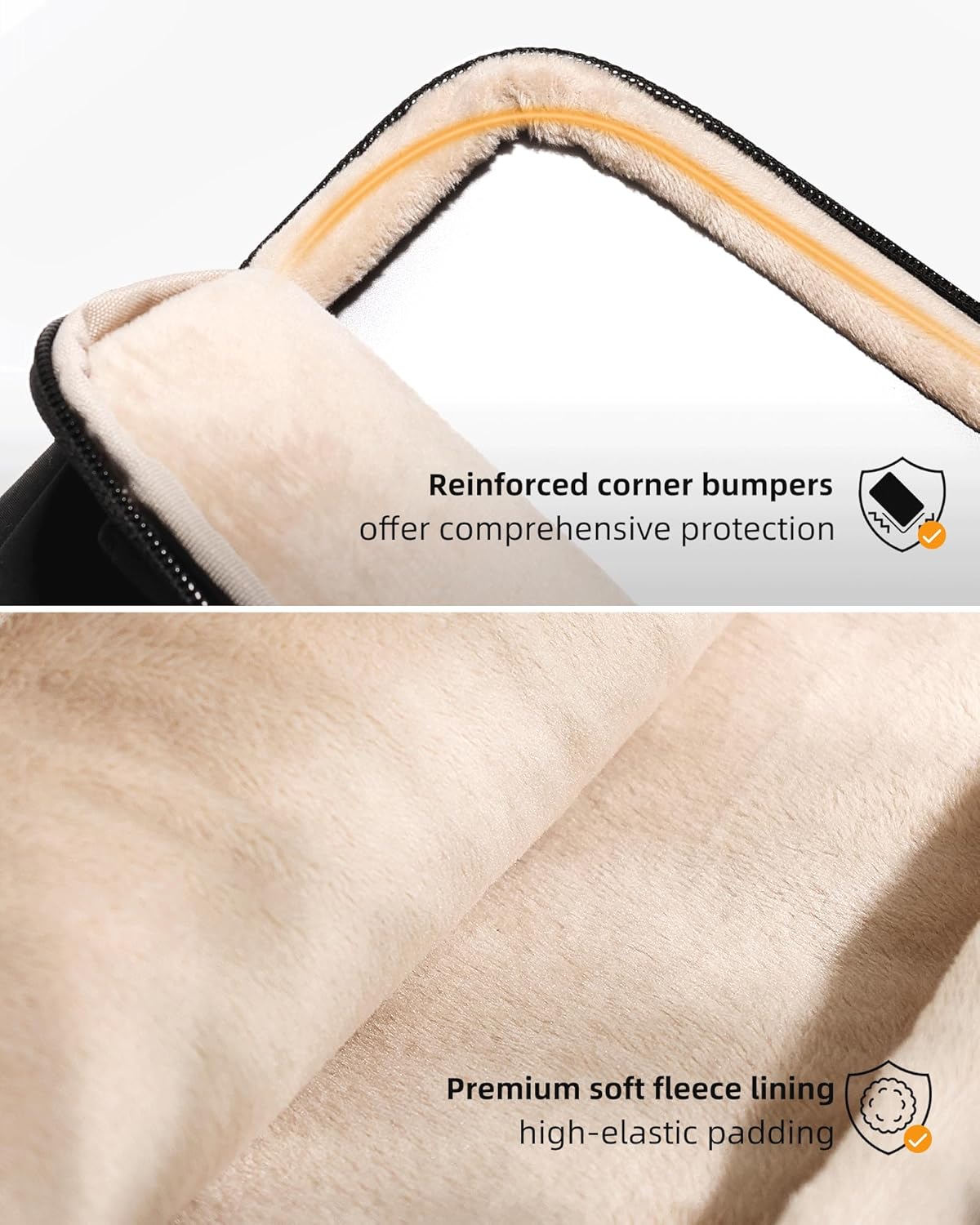 Laptop Case, Sleeve with Handle 360° Protectivie Puffy Laptop Sleeve Compatible with MacBook, Dell, HP