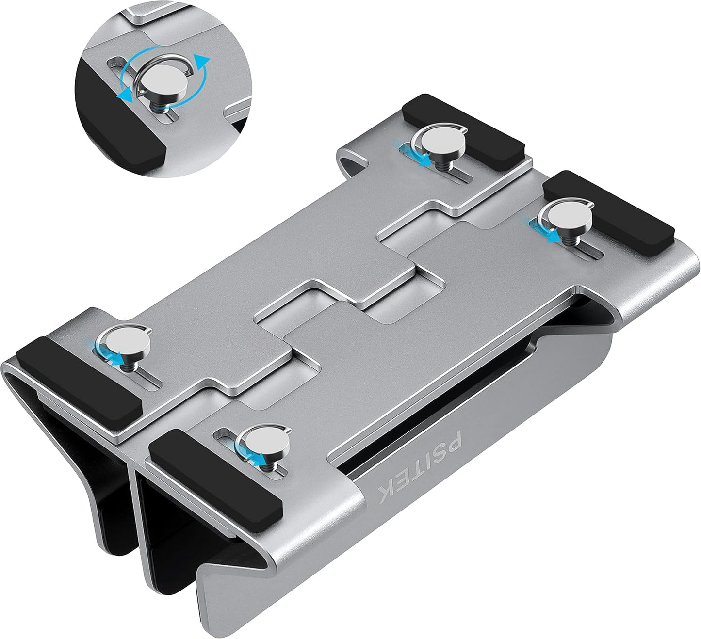 Aluminum Dual Vertical Laptop Stand Dock Holder, Supports 2 Devices, Adjustable Slot Width 15-36mm, Space-Saving Upright Storage for MacBook and Laptops