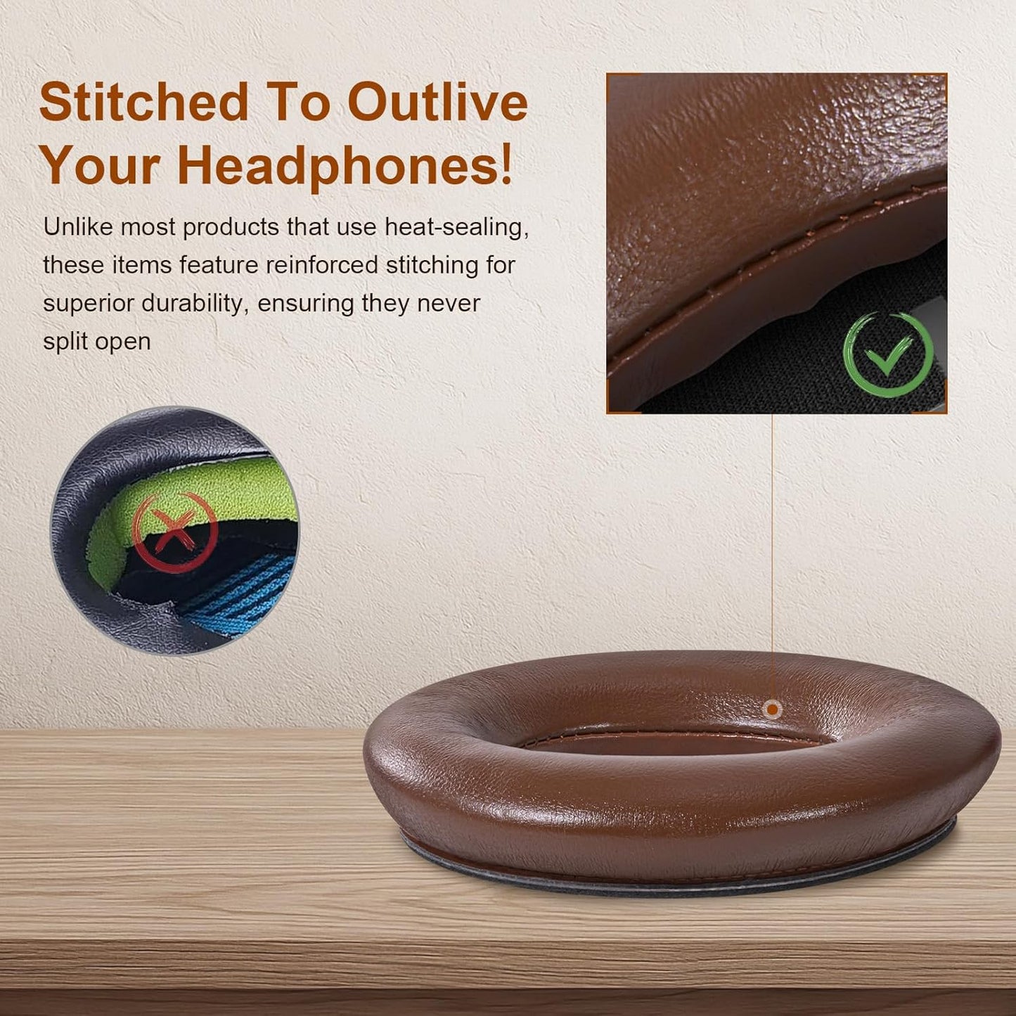 Aurivor Replacement Ear-Pads Cushions for Bose QuietComfort 45 35 35ii (QC-45 QC-35 QC-35 ii), Genuine Lambskin Ear Covers Compatible with QuietComfort SE (QC SE)/ New QuietComfort Headphones