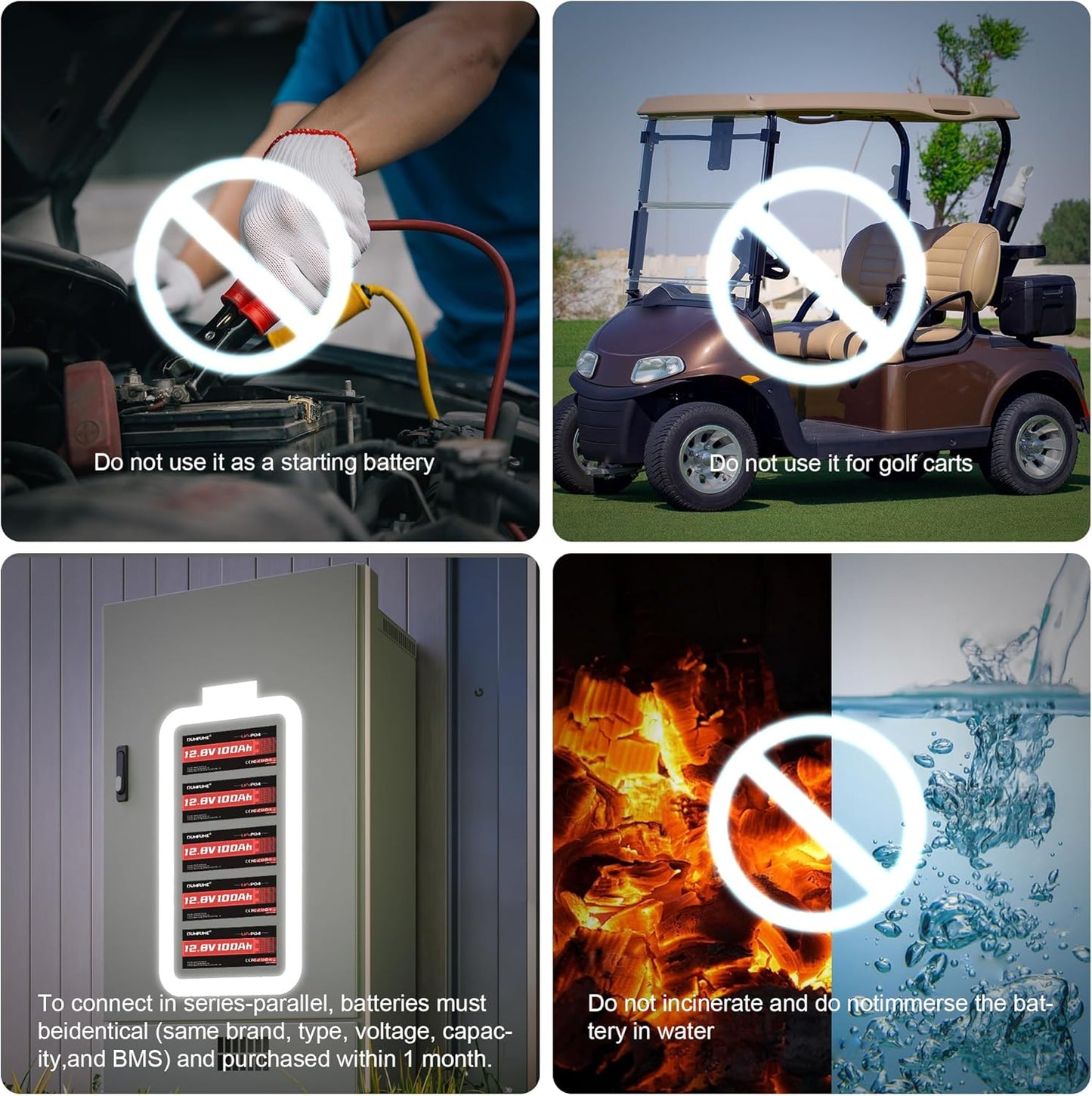 12V 400Ah LiFePO4 Lithium Battery,5120Wh Energy Built-in 200A BMS 15000+ Cycles for RV,Trolling Motor, Marine,Solar,Home Energy Storage,Off-Grid Applications