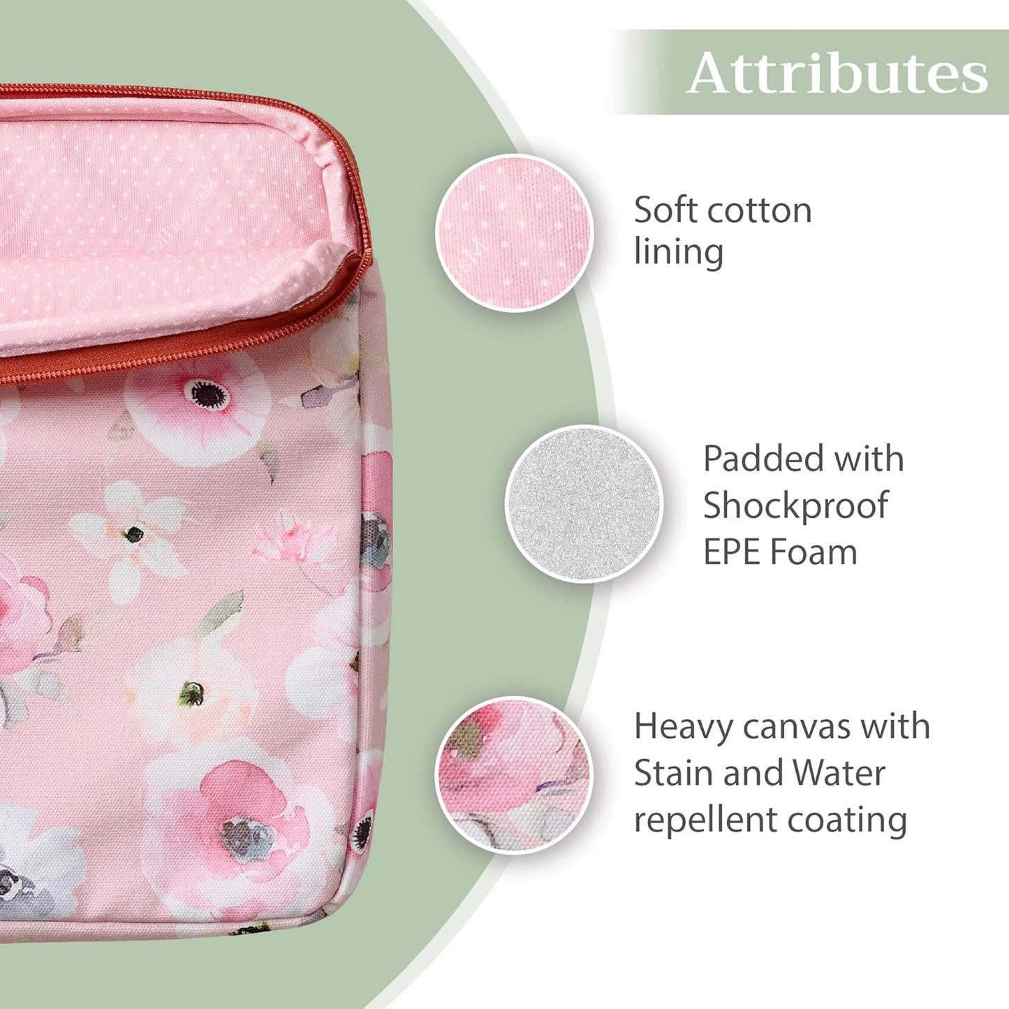 Maison d'Hermine Laptop bag with front pocket Stain and water repellent Cotton canvas