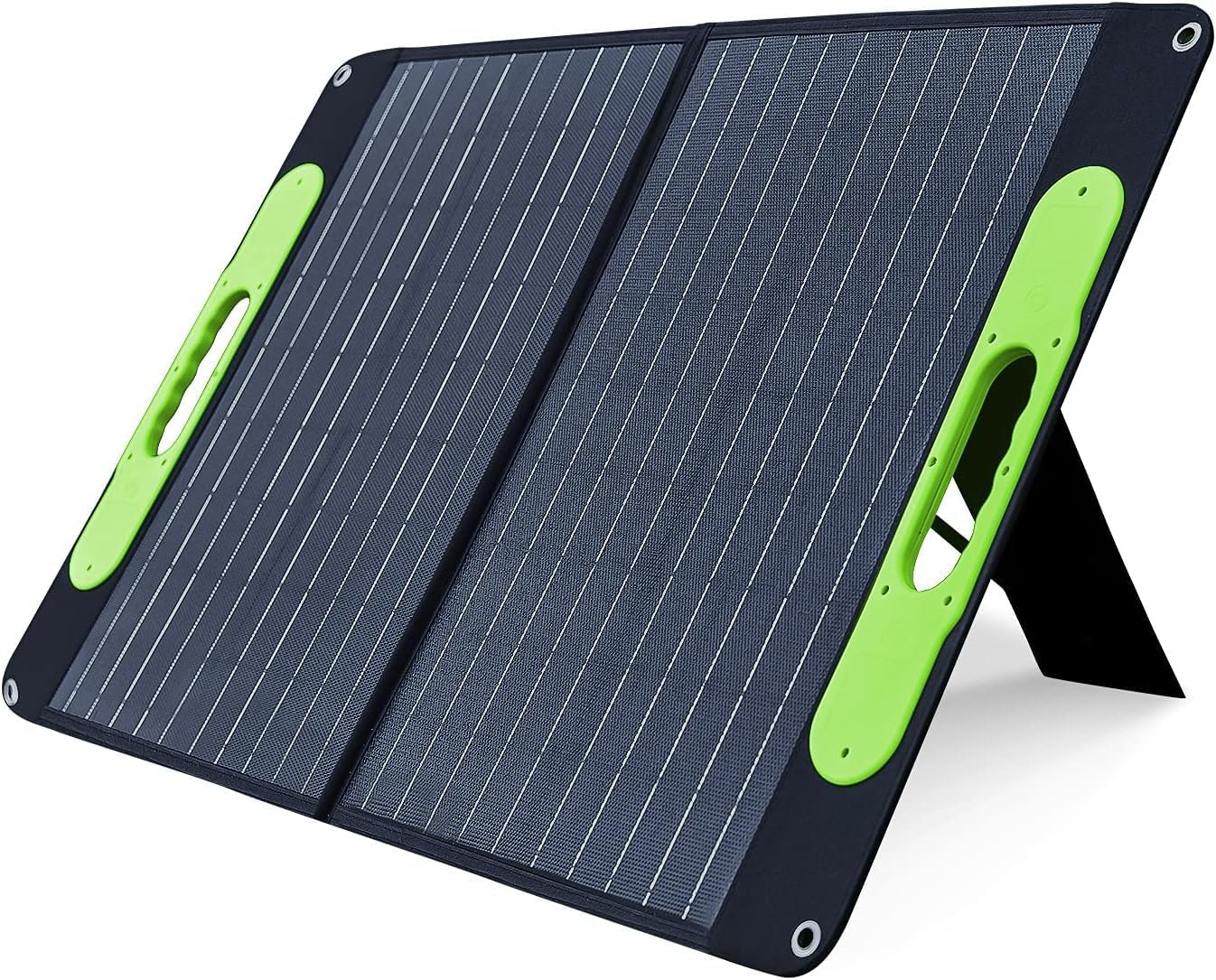 BLUERISE 60W Solar Panel Monocrystalline ETFE Cover Portable Foldable Solar Charger for Portable Power Station Generator, iPhone, Ipad, Laptop USB QC 3.0, Typc C Output for Outdoor Camping Van RV Trip