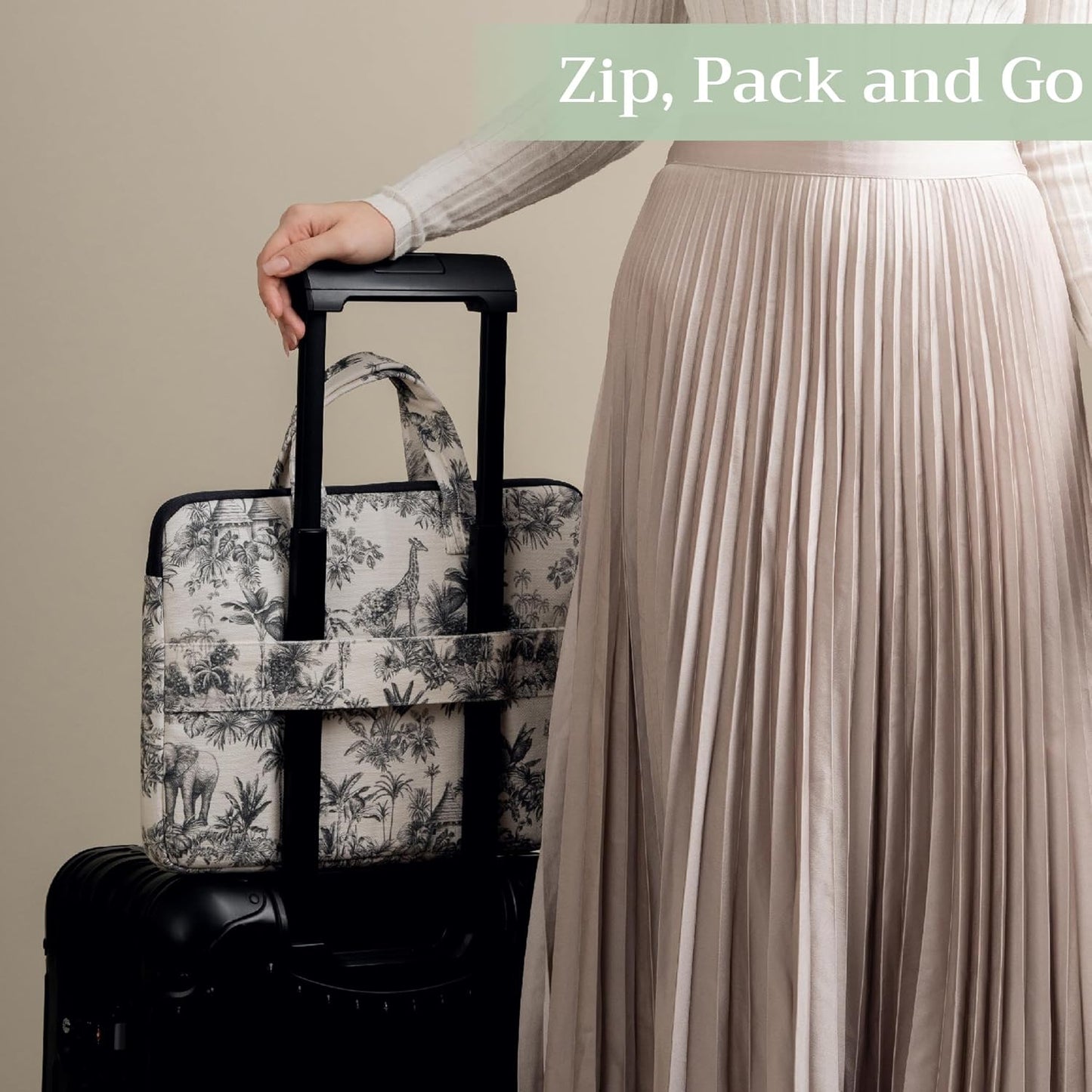 Maison d'Hermine Laptop bag with front pocket Stain and water repellent Cotton canvas