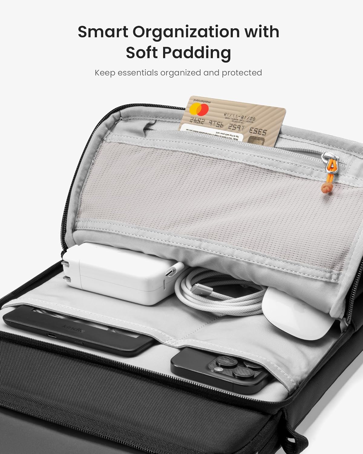 tomtoc 360 Protective Laptop Sleeve Designed for 15-inch MacBook Air M4/A3241, M3/A3114 M2/A2941 2025-2023, 15'' Surface Laptop AI PC/6, Water-Resistant Well-Organized Accessory Sleeve Case