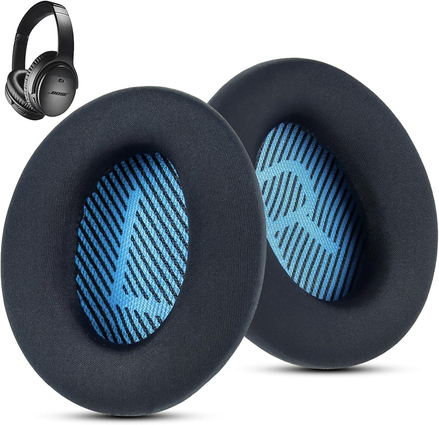 Fabric Comfort -Wzsipod Ear Pads for Bose QuietComfort 35/Qc35ii Headphones, Compatible with QC45 QC25 QC35 QC15 & More Series, Replacement Exclusive Styles, S3