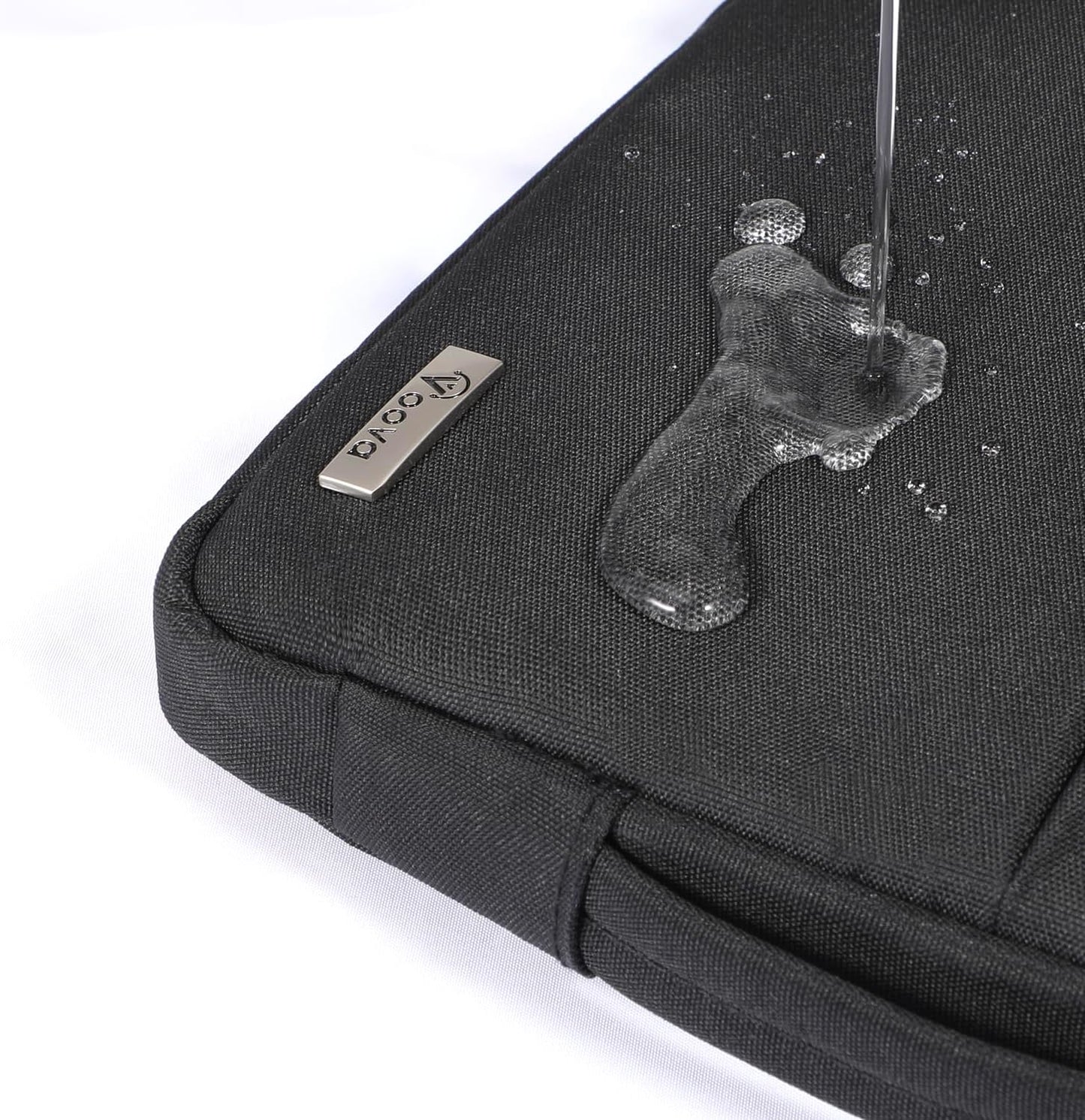 Voova Laptop Sleeve Carrying Case 14 15 Inch Compatible with MacBook Air 15 M2/M3/M4 2022-2025, MacBook Pro 15, Hp Chromebook 14, Waterproof Slim Computer Cover Bag,Black