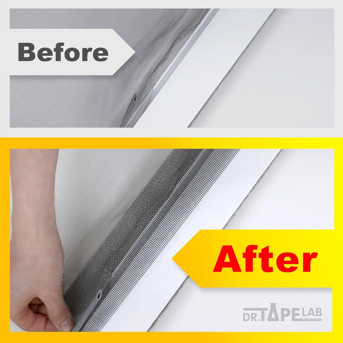 Grey Window Screen Repair Tape, 2 in X 15 FT, Screen Repair Kit for Windows or Doors, Strong Adhesive Patch Kit Fiberglass Mesh Tape