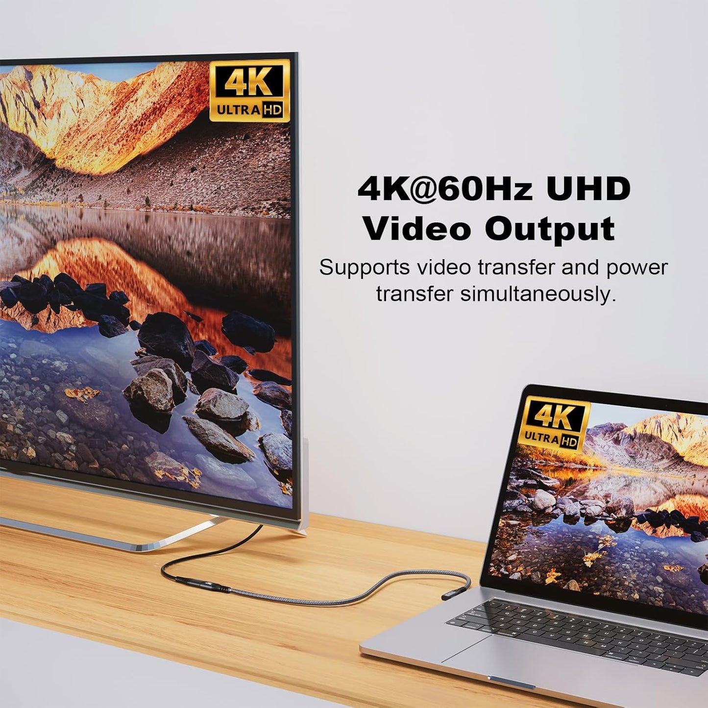 CABLEDECONN USB C 3.2 Gen-2 Extension Cable 0.5M 1.6FT 90 Degree Elbow Thunderbolt 3 240W Fast Charging Cable Male to Female Data Transfer 20Gbps 48V/5A 4K Video Cable Compatible with MacBook