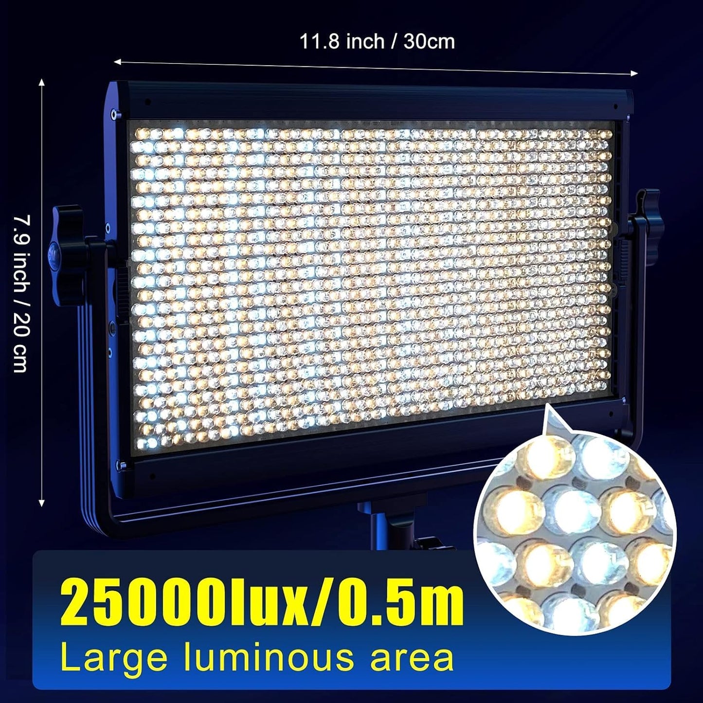 GVM 65W RGB Video Light with Bluetooth Control, 1300D LED Video Lighting Kit, 25000lux/0.5m, 360° Full Color Photography Lighting Kit, 3 Packs Led Panel Light for YouTube, Web Conference, Streaming