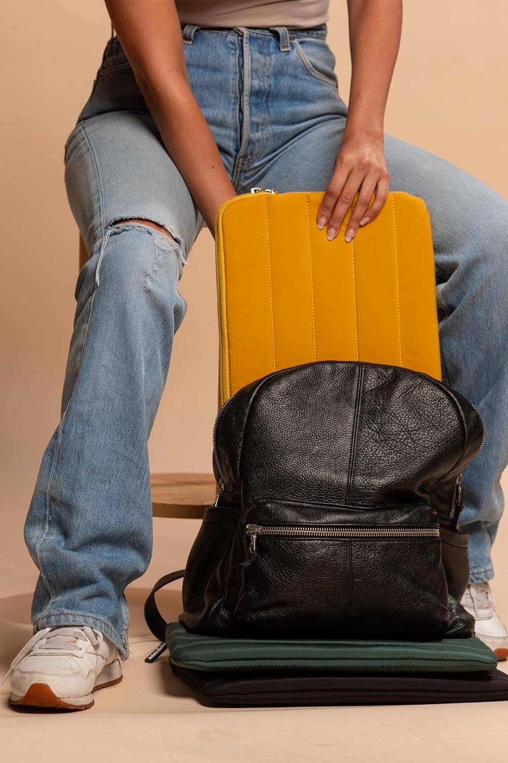 ANECDOTE Laptop Case 15-16 Inch – A Perfect Laptop Sleeve - Compatible with MacBook Air/Pro 15 inch M3 M2 M1 Chip Pro Max 2023-2021 – Fits Well, Made of 100% Nylon with Aesthetic Design (Marigold)