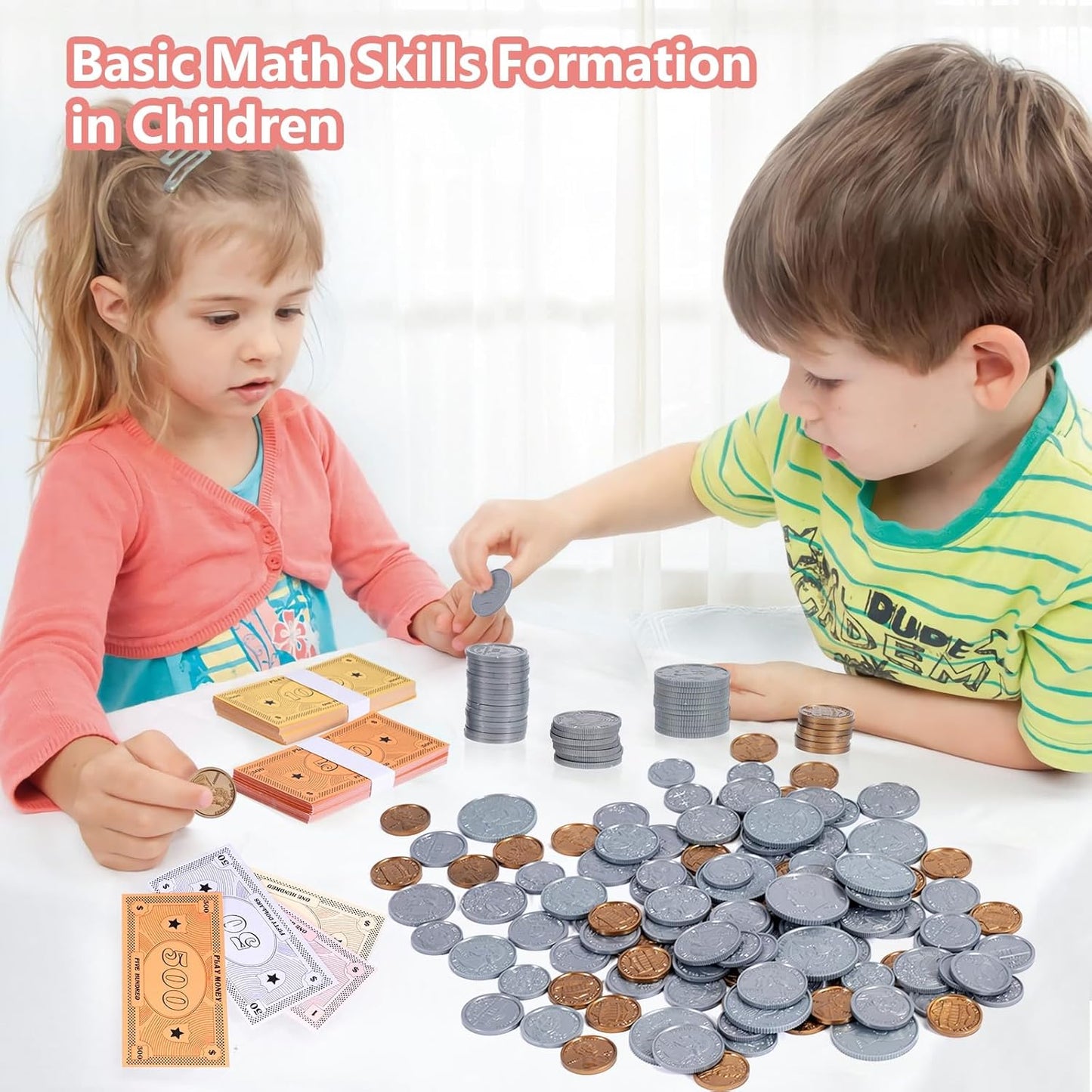 915Pcs Play Props Learning Education Toys for Kids Board Games, Double Sides Printing Paper Teaching Toys for Kids