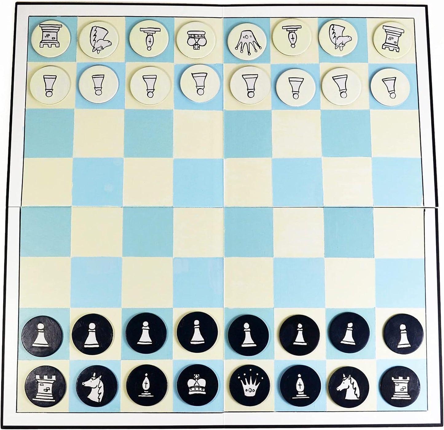 Apostrophe Games Create Your Own Board Game (Blank Checkers & Chess)