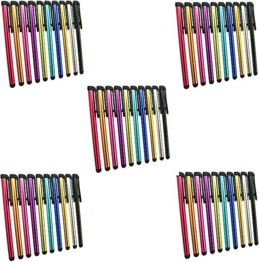 INNOLIFE Metal Stylus Touch Screen Pen Compatible with Apple iPhone 4 4S 5 5S 5C 6 6 Plus iPad Galaxy Tablet Smartphone PDA (100)