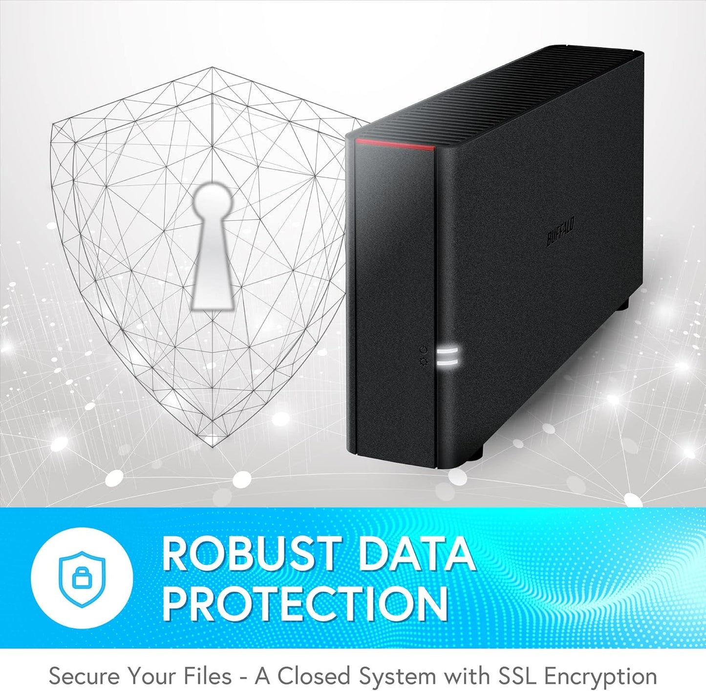 BUFFALO LinkStation 210 6TB 1-Bay NAS Network Attached Storage with HDD Hard Drives Included NAS Storage That Works as Home Cloud or Network Storage Device for Home