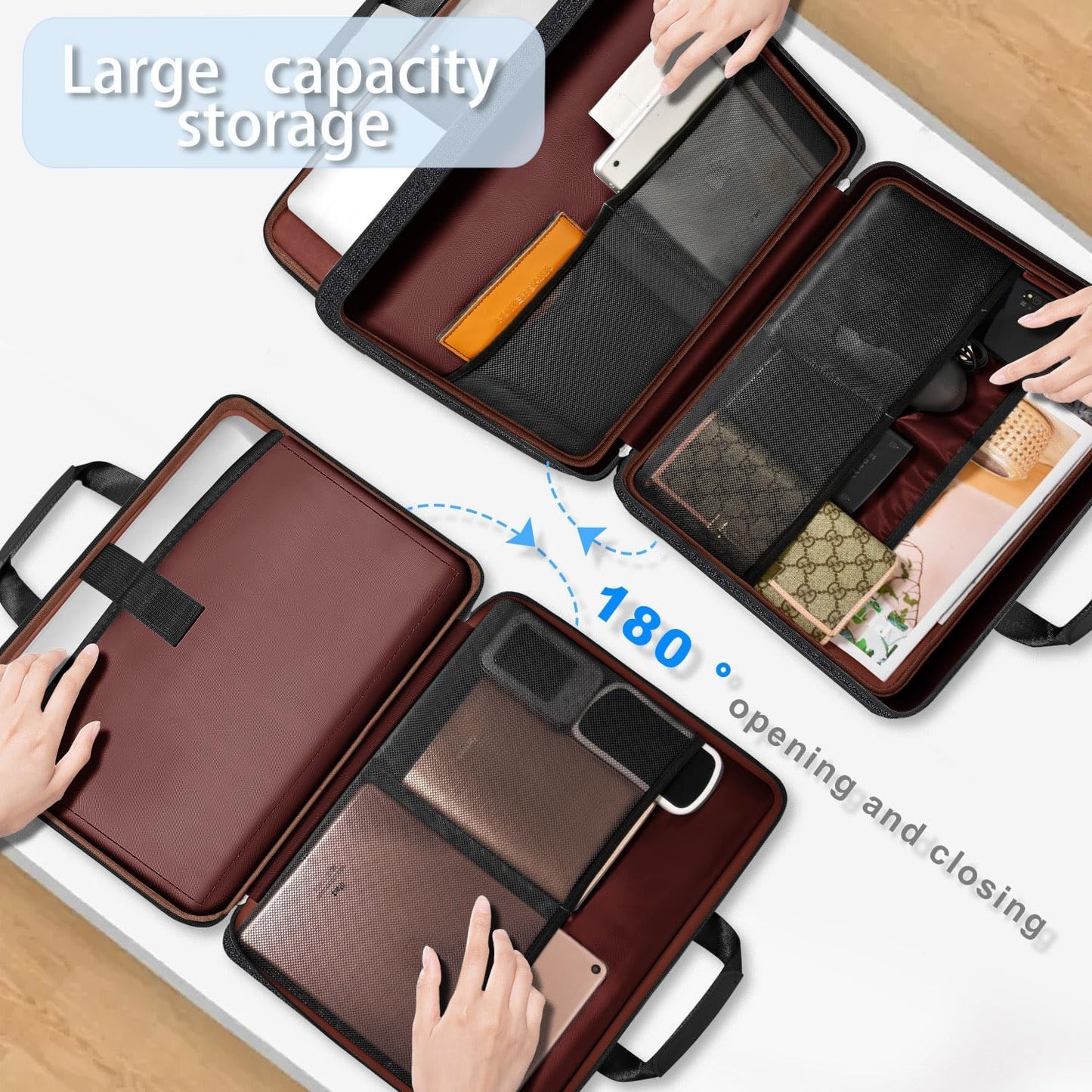 ZINZ Laptop Case Computer Sleeve Briefcase with Multi-pockets for 11.6 12.9 13 13.3 14 15 15.6 16 inch Notebooks