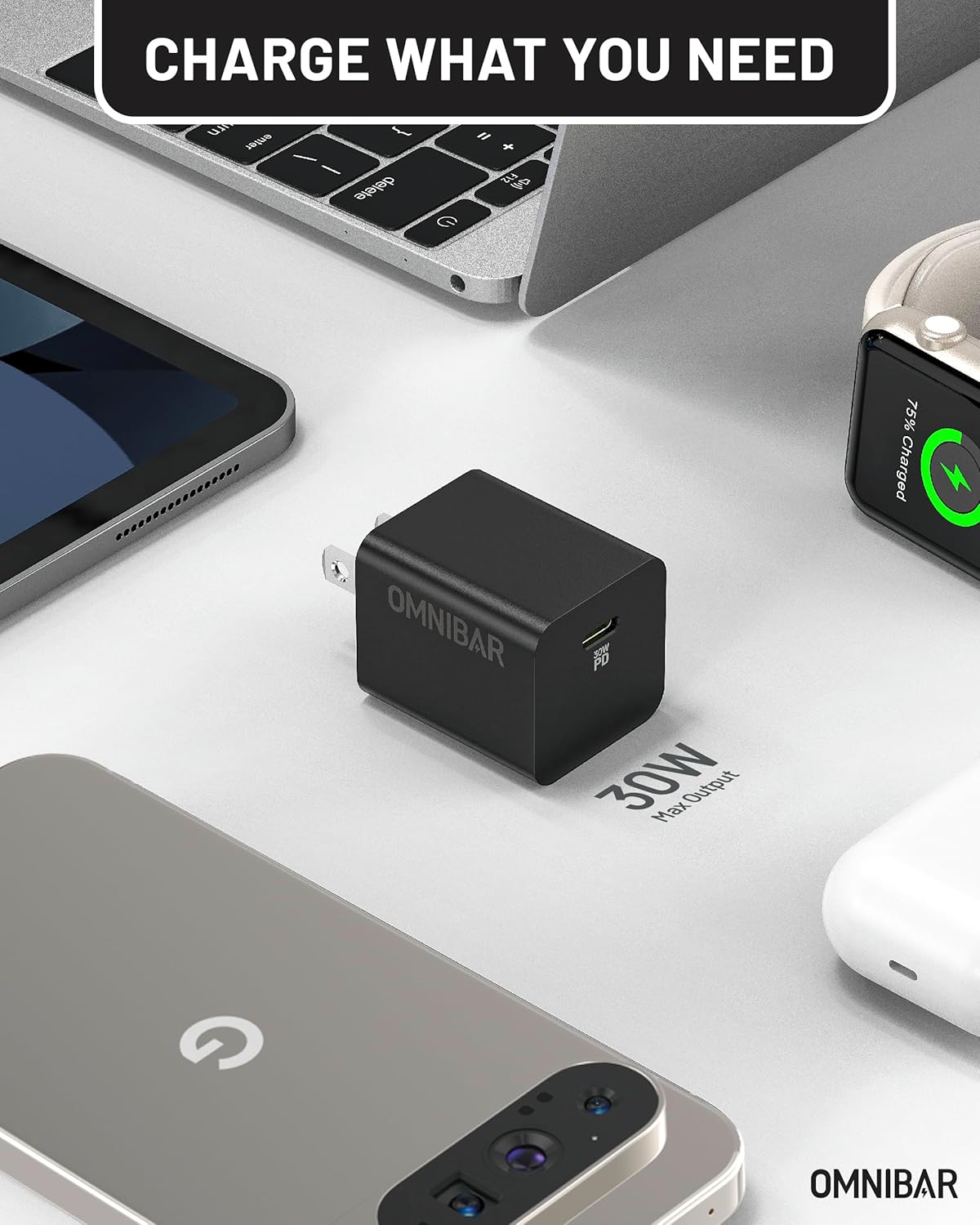 30W USB C Charger with 60W Type C Cable,GaN Fast Wall Charger Block,PD 3.0 PPS Type C Power Adapter for Google Pixel 9/9 Pro/9 Pro XL/8//7/7/6/5/4/3 XL More Series