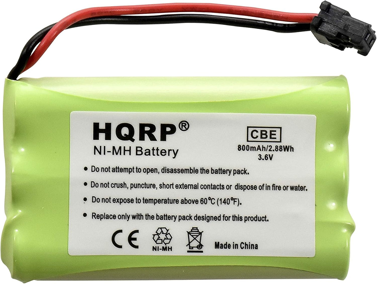 HQRP Cordless Phone Battery Compatible with Uniden PowerMax 5.8GHz 30878864022, Powermax 2.4 GHz, GE TL26402, GP 80AAALH3BMX, 80AAALH3BMZ Replacement