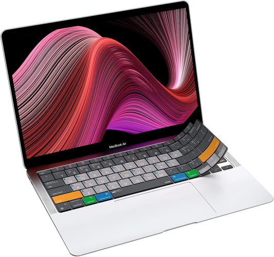 JCPal MacOS Shortcut Guide Keyboard Cover for 2020 MacBook Air 13" (US-Layout)