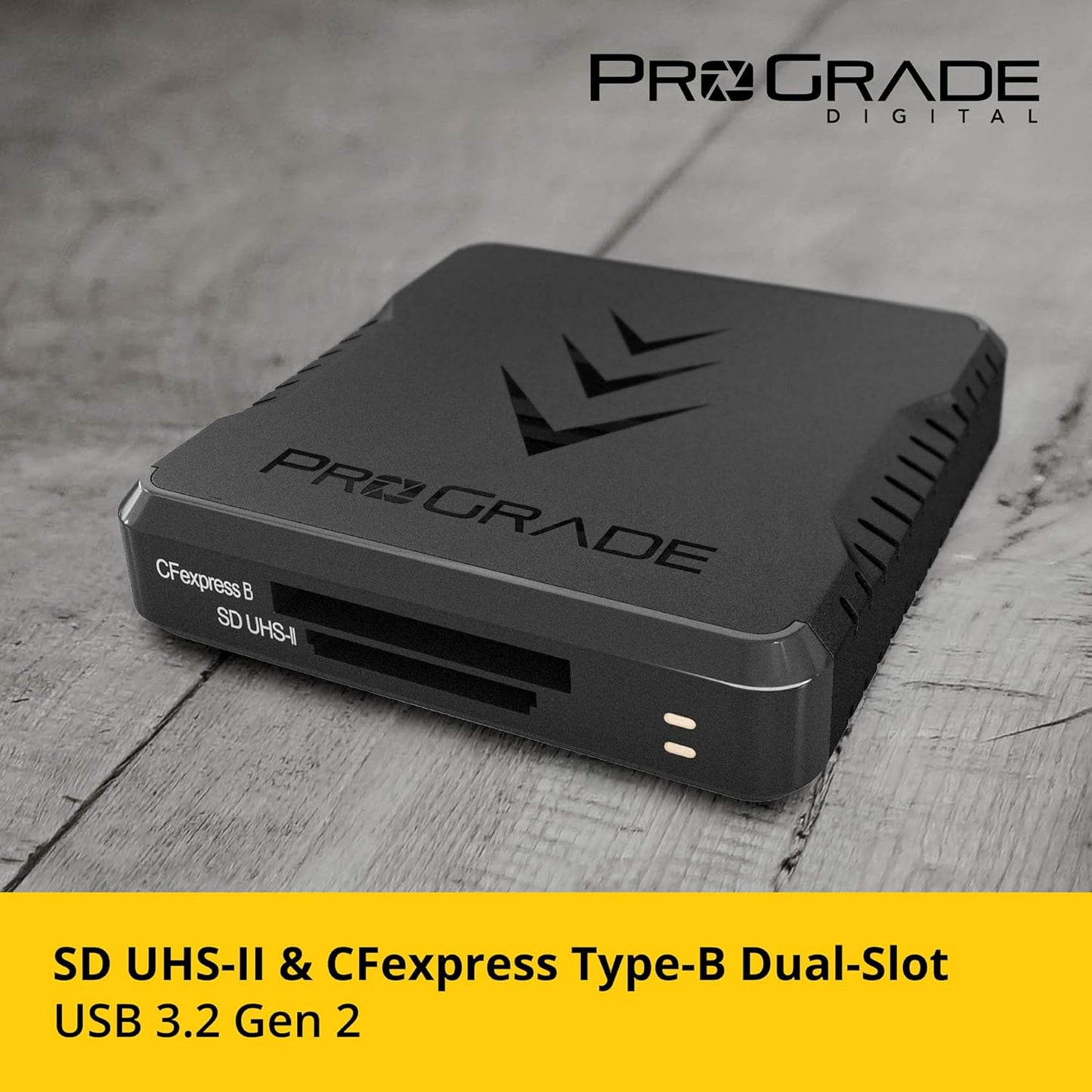 CFexpress Type B and SD UHS-II Dual-Slot Memory Card Reader by ProGrade Digital | USB 3.2 Gen 2 for Professional Filmmakers, Photographers & Content Creators