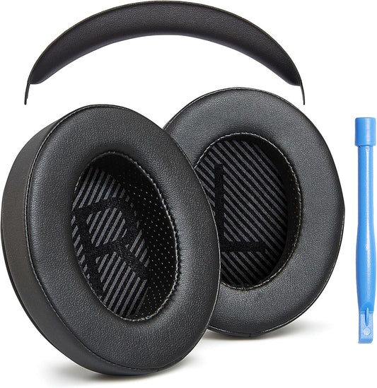 AHG Upgrade Premium Replacement Cloud Stinger Ear Pads Cushions and Headband Cover. Compatible with Kingston HyperX Cloud Stinger Headset. Premium Protein Leather | Extra Thick AHG FlexiSoft Foam