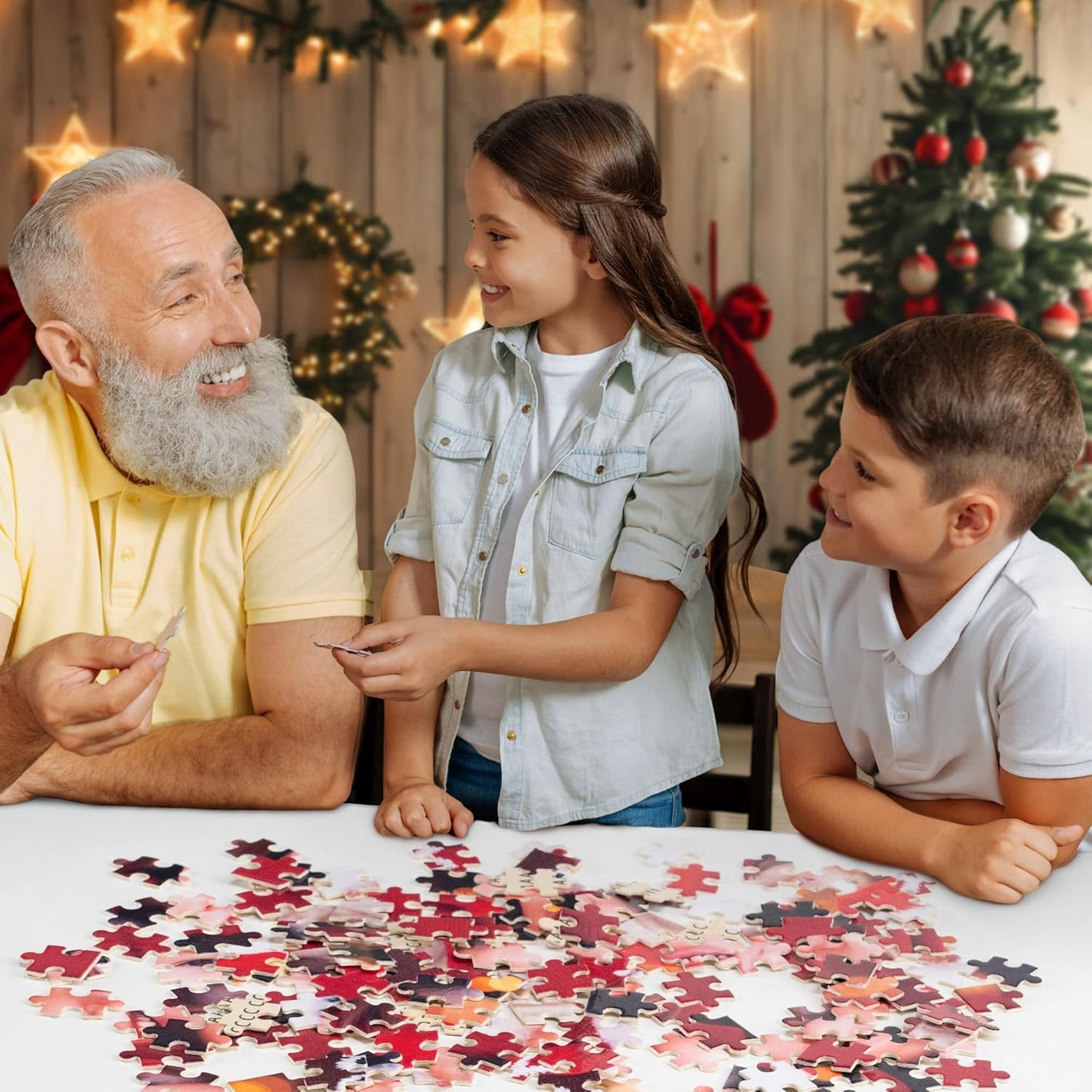 Easycosy Gifts for Mothers Day Custom Photo Puzzles 500/300/1000 Pieces for Mom Families Personalized Picture Text Jigsaw Puzzle Mom Wife Gifts from Daughter Son (Horizontal/Vertical)