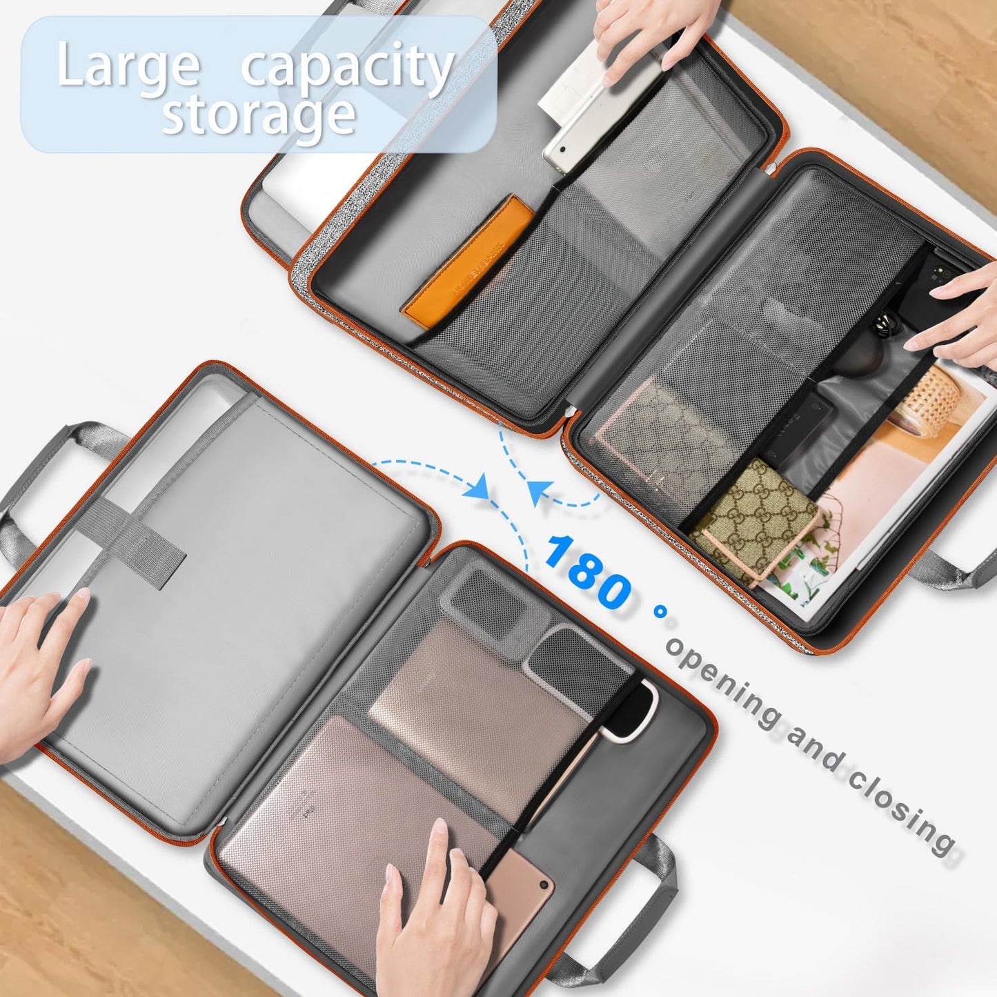 ZINZ Laptop Case Computer Sleeve Briefcase with Multi-pockets for 11.6 12.9 13 13.3 14 15 15.6 16 inch Notebooks