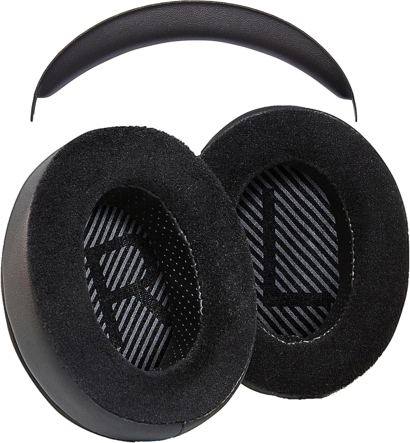 AHG Upgrade Replacement Hybrid Cloud Stinger Ear Pads Cushions and Headband Cover. Compatible with Kingston HyperX Cloud Stinger Headset. Premium Protein Leather and Velour | Thick AHG FlexiSoft Foam