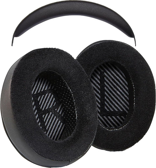 AHG Upgrade Replacement Hybrid Cloud Stinger Ear Pads Cushions and Headband Cover. Compatible with Kingston HyperX Cloud Stinger Headset. Premium Protein Leather and Velour | Thick AHG FlexiSoft Foam