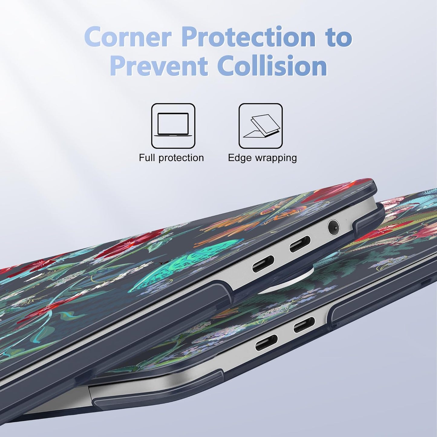 for MacBook Pro 16 inch Case 2019 2020 Release Model A2141, Plastic Hard Shell Cover with Keyboard Cover & Screen Protector for MacBook Pro 16 inch with Touch Bar & Touch ID, Flowers & Herbs