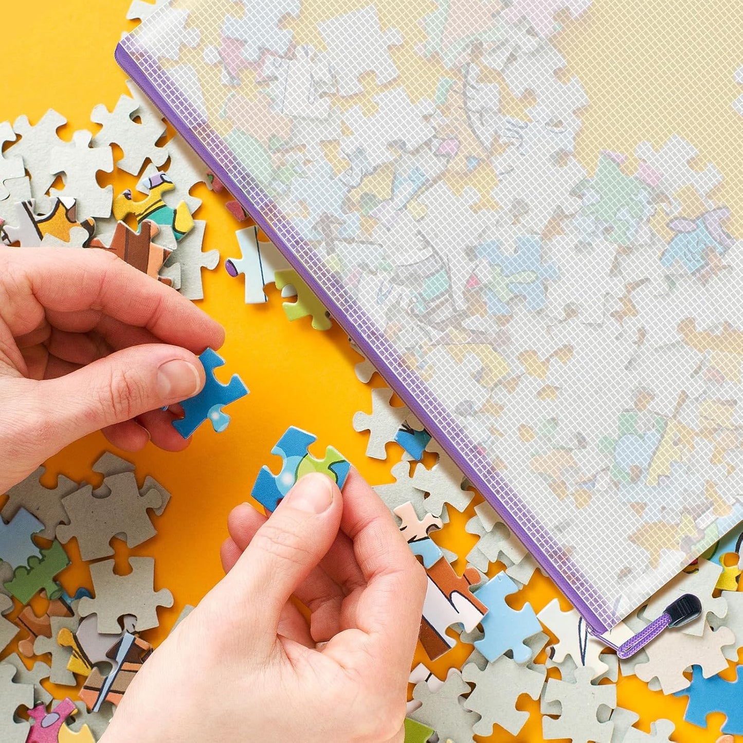 18pcs Mesh Zipper Pouch Bags, B5 Mesh Pouch, 9 Color Zipper Pouches for Organizing, Board Game Storage, Travel, School, Office