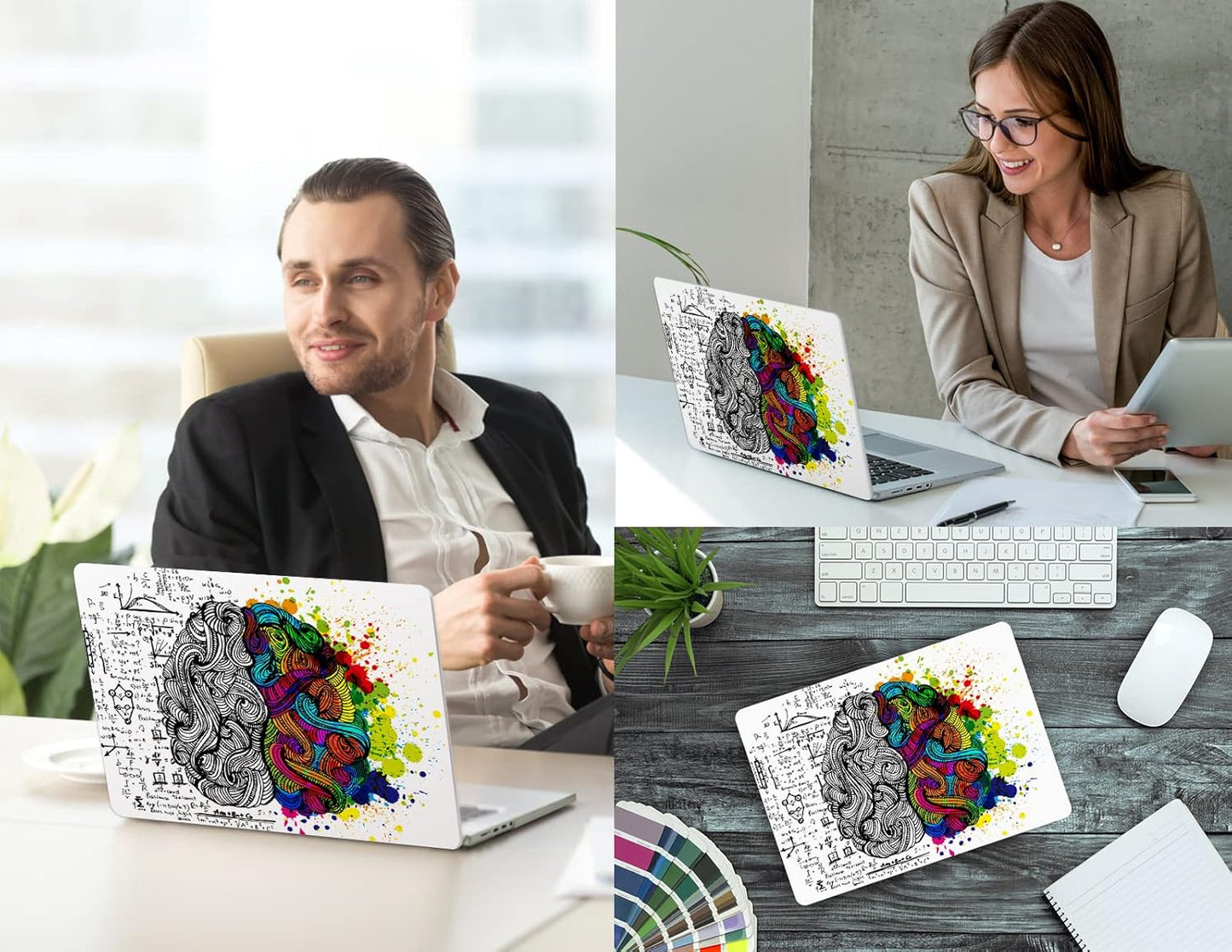 CISSOOK Creative Brain Hard Shell Case for MacBook Pro 14 inch Case 2024 2023 2022 2021 Release A3401 A3112 A3185 A2992 A2918 A2779 A2442, Brain Cover for MacBook Pro 14 M1 M2 M3 M4 Pro/Max Chip