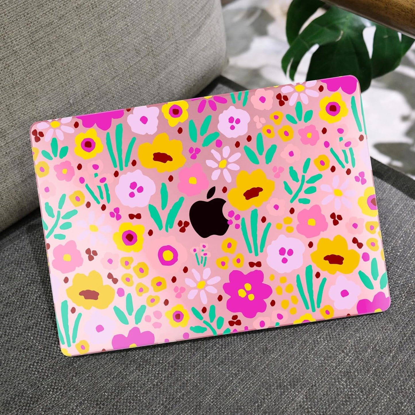 MEEgoodo Case for MacBook Pro 13 inch Case 2022 2021 2020 New A2338 M2/M1 A2251 A2289, Laptop Hard Shell with Keyboard & Camera Cover Compatible with 13 inch MacBook Pro, Pink Lilac Flowers