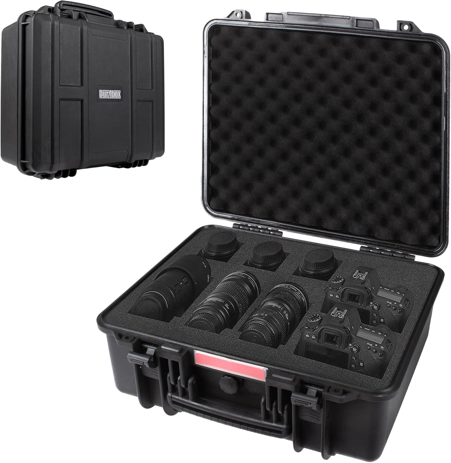 All Weather Hard Case 19 x 17 x 8” - TSA Approved Hard Shell Travel Case with Customizable Foam for Cameras, Lenses, Laptops, Electronics, Guns, Pistols and Other Gear