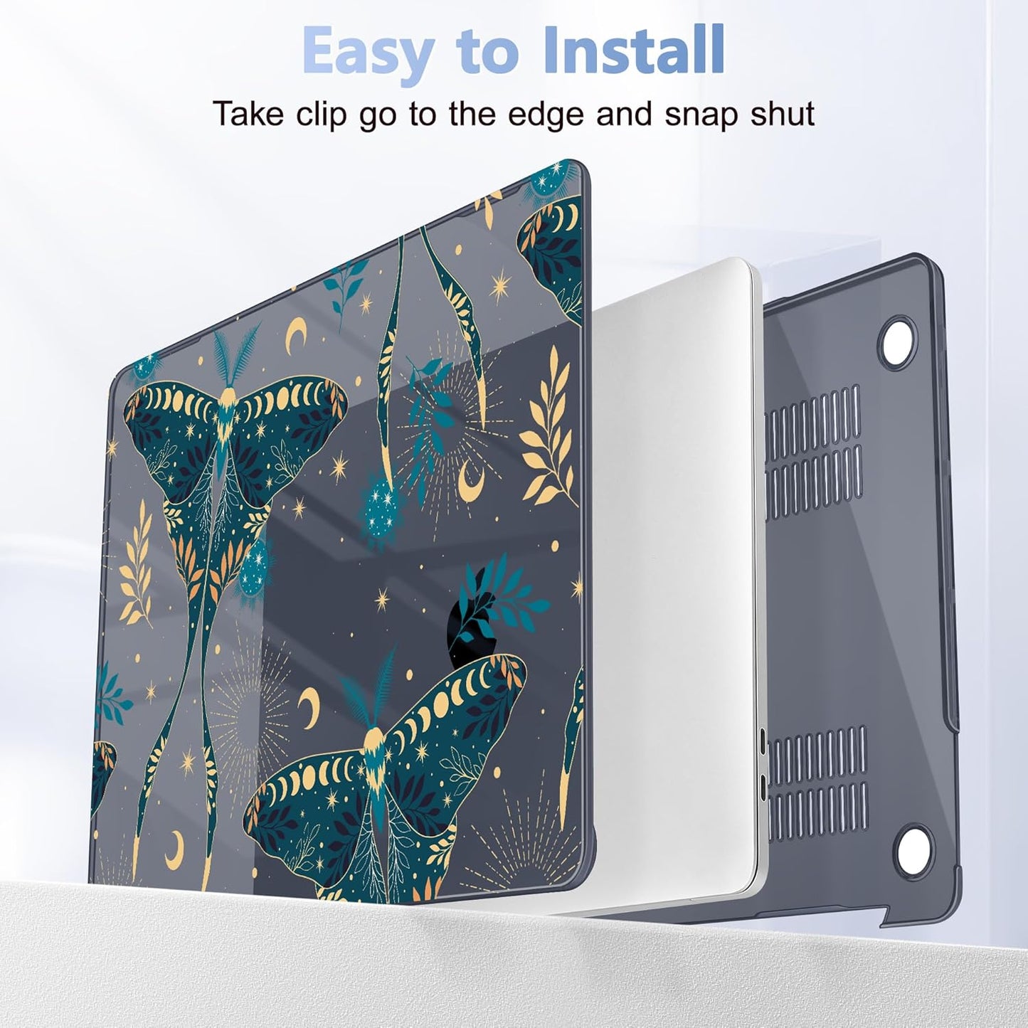 for MacBook Pro 16 inch Case 2019 2020 Release Model A2141, Plastic Hard Shell Cover with Keyboard Cover & Screen Protector for MacBook Pro 16 inch with Touch Bar & Touch ID - Butterfly P113