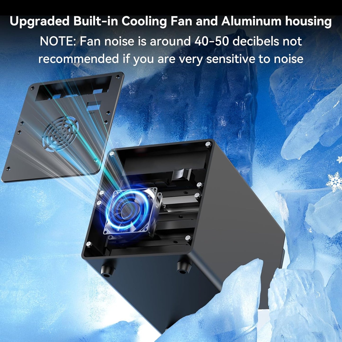 Hybrid 2*2.5/3.5" SATA HDD/SSD+6* M / B+M Key M.2 NVMe Enclosure with Cooling Fan and USB A/C 3.2 Gen 2, Hard Drive Enclosure Support 92TB(2*22TB HDD+6*8TB 2230/2242/2260/2280/22110 SSDs)