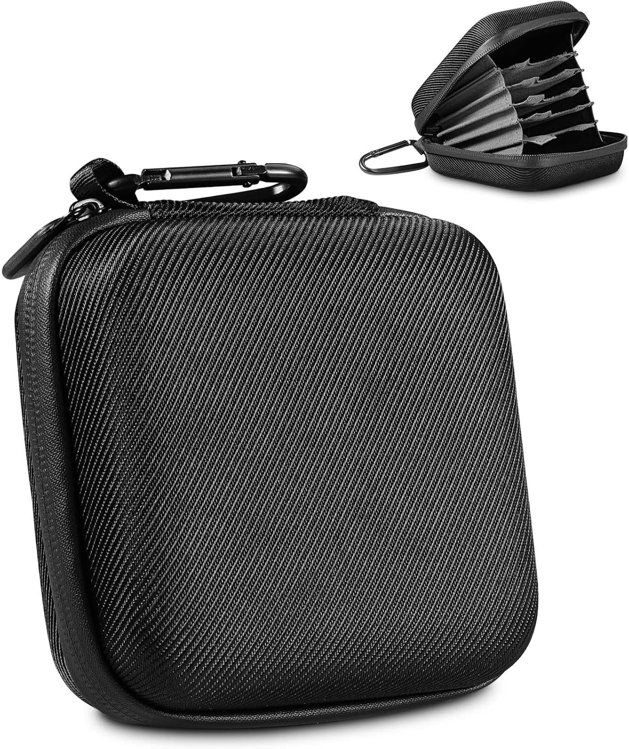 Hard Shell Camera Filter Case Camera Filter Accessories and Storage Suitable for 6 circular filters with a maximum diameter of 95mm Microfiber-Lined Pockets