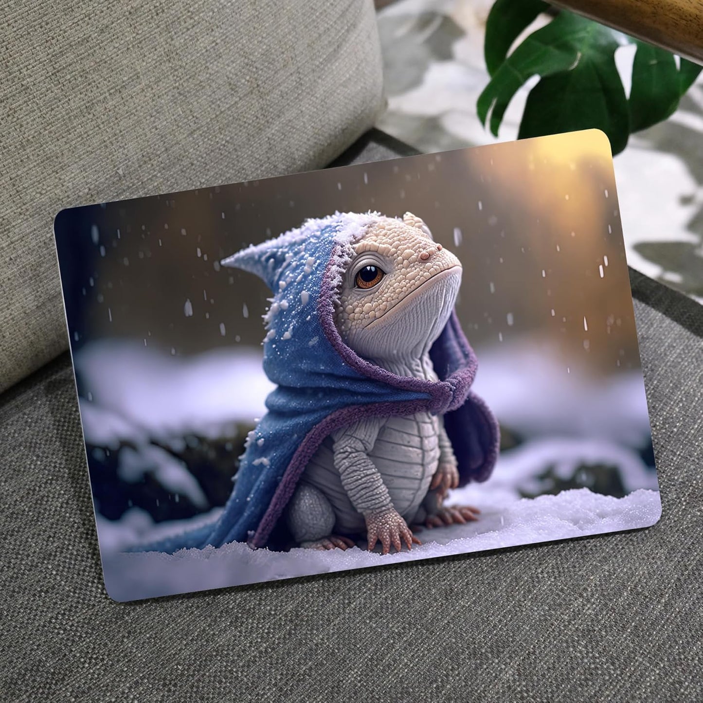 MEEgoodo for MacBook Air 13 inch Case 2021 2020 2019 2018 Released A2337 M1 A2179 A1932 with Touch ID, Plastic Hard Shell & Keyboard Cover Compatible with MacBook Air Case 13.3, Cute Dragon Cub