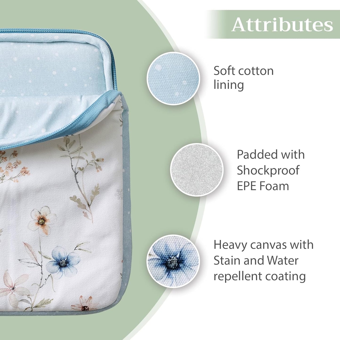 Maison d'Hermine Laptop bag with front pocket Stain and water repellent Cotton canvas