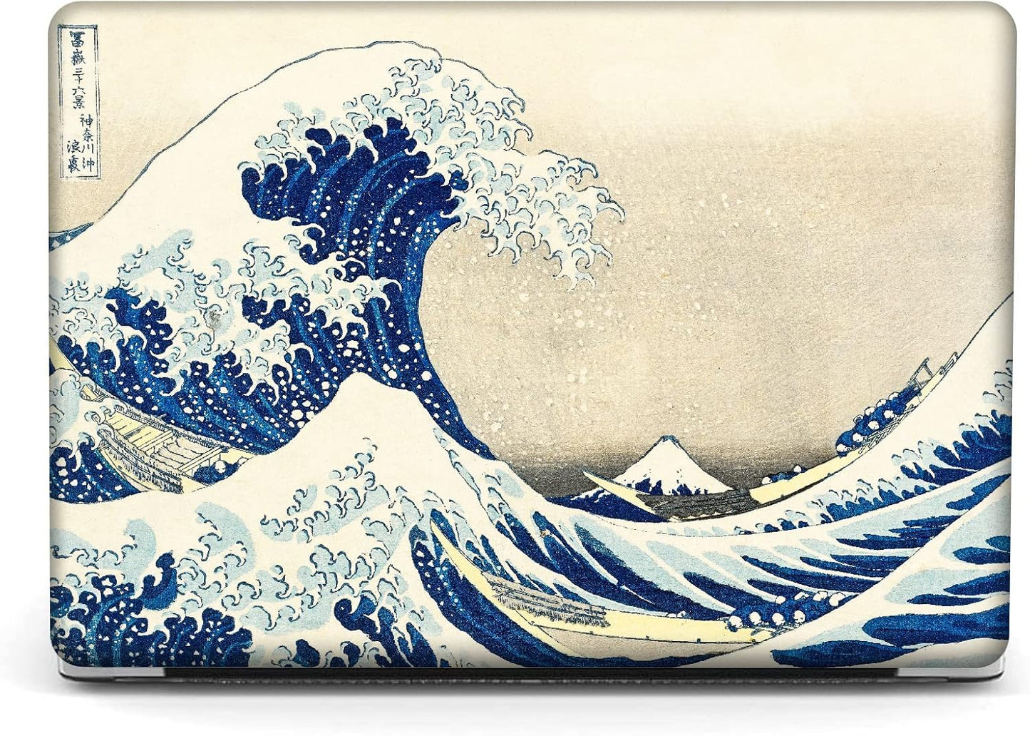 Compatible with MacBook Pro 13 inch Art Case Skin, 2022, 2021, 2020-2018 Release A1708 Pattern Painting Hard Shell with Keyboard Cover& Screen Protector (The Great Wave by Hokusai)