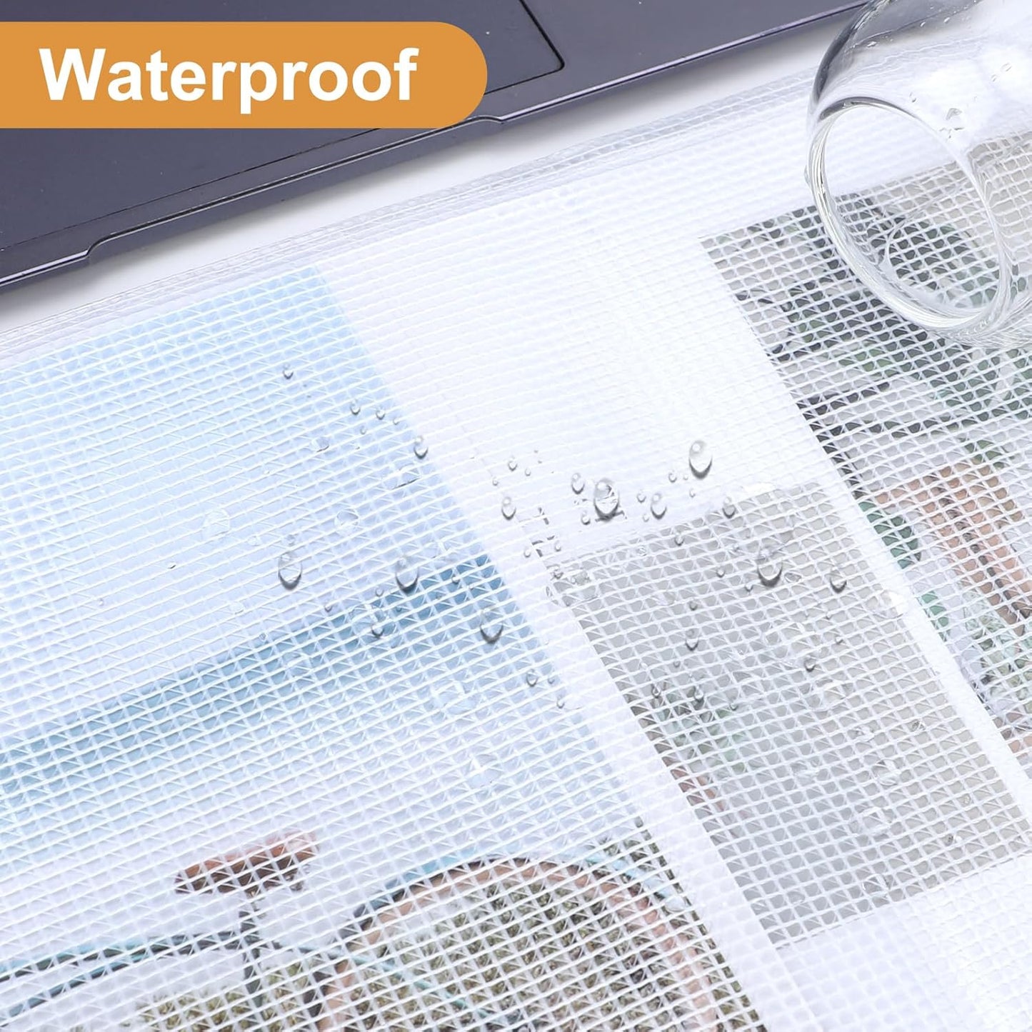 24pcs Mesh Zipper Pouch Puzzle Storage Bags A3 17x12 Inches Large File Bags Black Reusable Zipper Pouches for Organizing, Classroom Board Game Organization