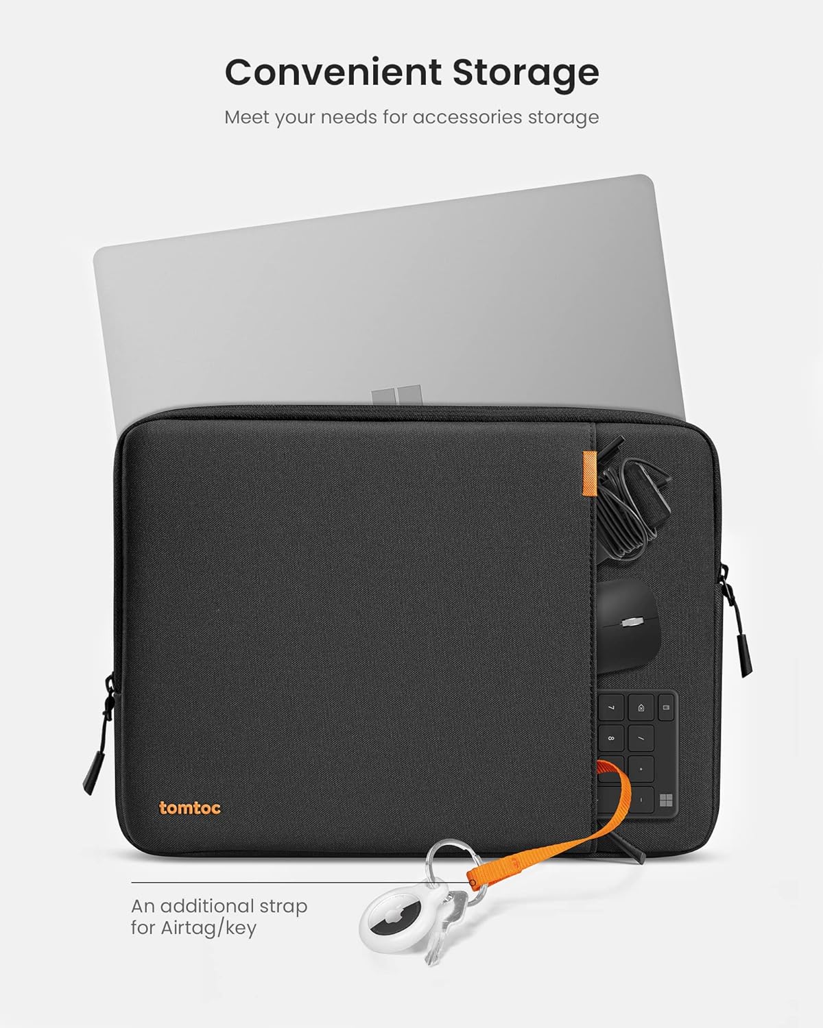 tomtoc 360° Protective Laptop Sleeve for 15.6 Inch Acer Aspire 1/3/5/7, Chromebook, Lenovo IdeaPad L3, HP Pavilion/Envy, ASUS Chromebook/VivoBook, Water-Resistant Notebook Accessory Bag Case