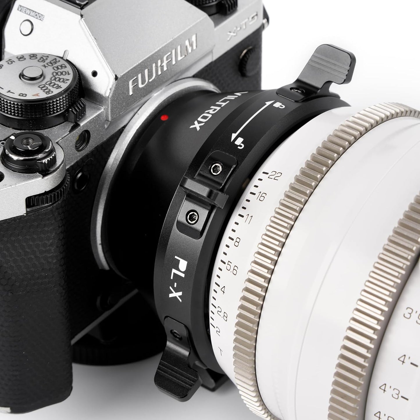 VILTROX PL-X Lens Mount Adapter Ring Lens Converter with Rotary Lock Compatible with PL Lens to Fuji X-Mount Cameras- X-Pro1/X-Pro2/X-E1/X-E2/X-E2s/X-E3/X-H1/X-T1/X-T2/X-T3, etc.